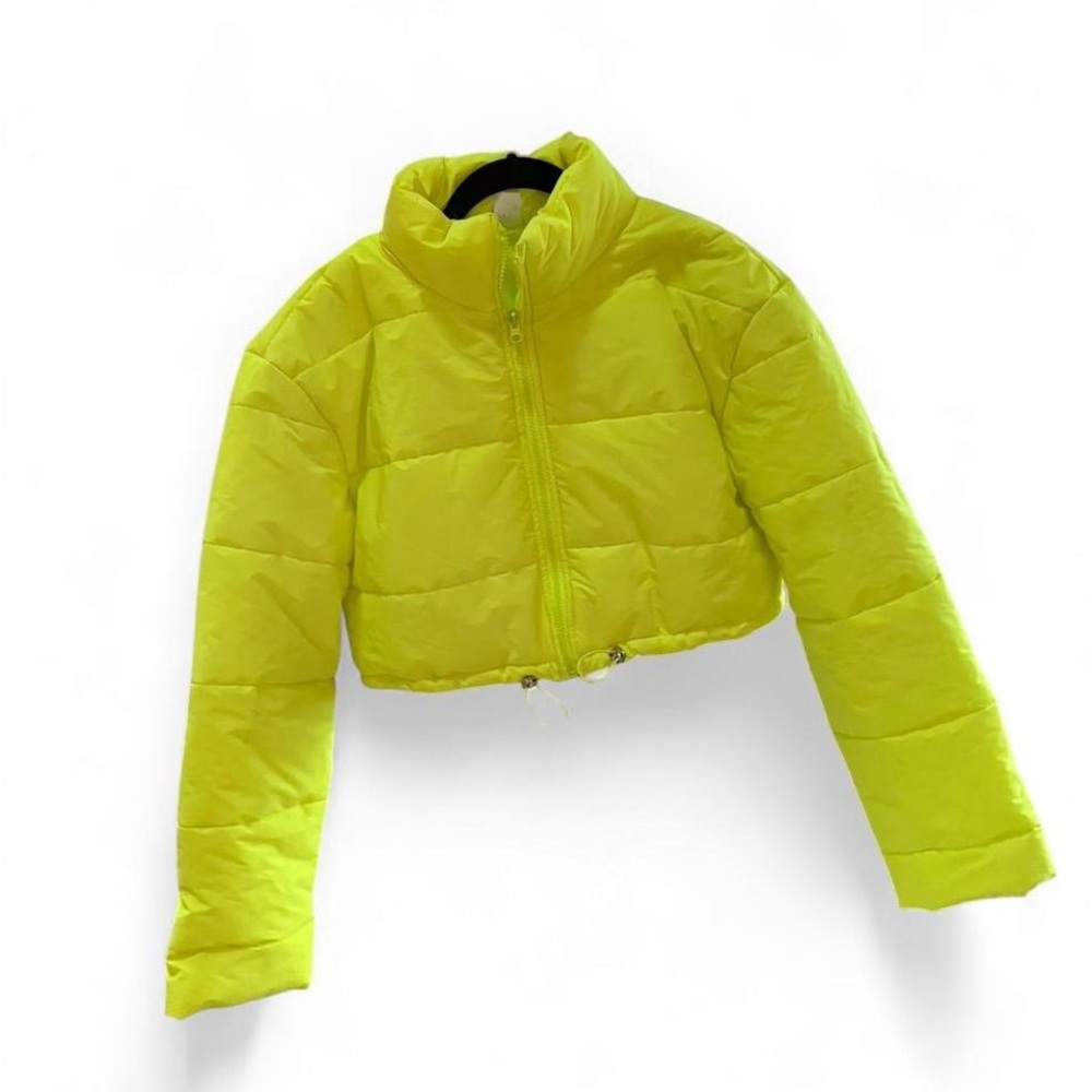IHeartRaves Neon Yellow Puffer Jacket